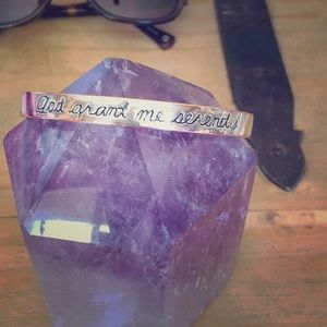 “God grant me the serenity” bangle